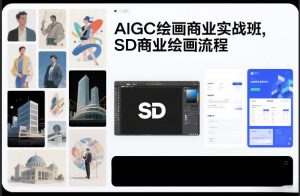 AIGC绘画商业实战班，SD商业绘画流程-副业资源站