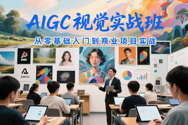 AIGC视觉实战班，从零基础入门到商业项目实战-副业资源站