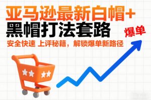 亚马逊最新白帽+黑帽打法套路，安全快速上评秘籍，解锁爆单新路径-副业资源站