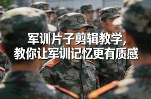 军训片子剪辑教学，教你让军训记忆更有质感-副业资源站