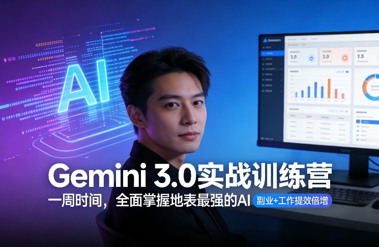 Gemini 3.0实战训练营，一周时间，全面掌握地表最强的AI，副业+工作提效倍增（更新）-副业资源站