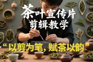 茶叶宣传片剪辑教学，以剪为笔，赋茶以韵，新手也能拍出高级感-副业资源站