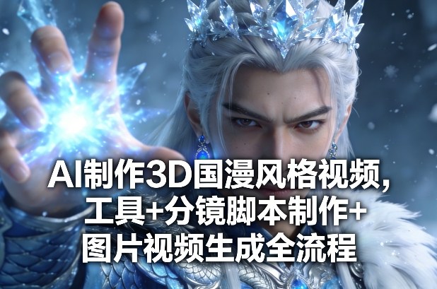 AI制作3D国漫风格视频，工具+分镜脚本制作+图片视频生成全流程-副业资源站