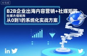 B2B企业出海内容营销+社媒矩阵，从0到1的系统化实战方案-副业资源站
