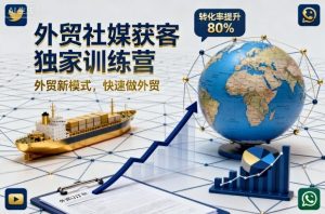 外贸社媒获客独家训练营，外贸新模式，快速做外贸（更新26年2月）-副业资源站