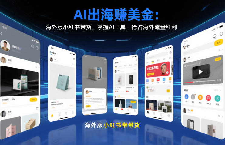AI出海賺美金：海外版小红书带货，掌握AI工具，抢占海外流量红利（更新2026）-副业资源站