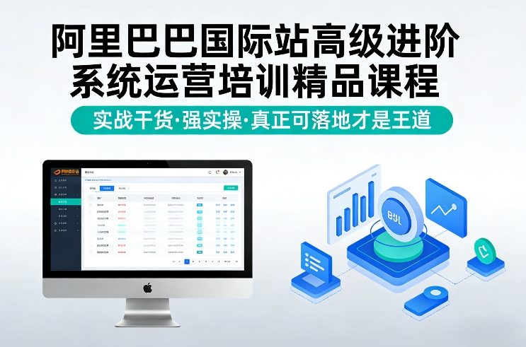 阿里巴巴国际站高级进阶系统运营培训精品课程，实战干货，强实操，真正可落地才是王道-副业资源站