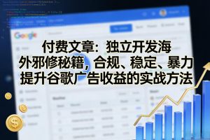 付费文章：独立开发海外邪修秘籍，合规、稳定、暴力提升谷歌广告收益的实战方法-副业资源站