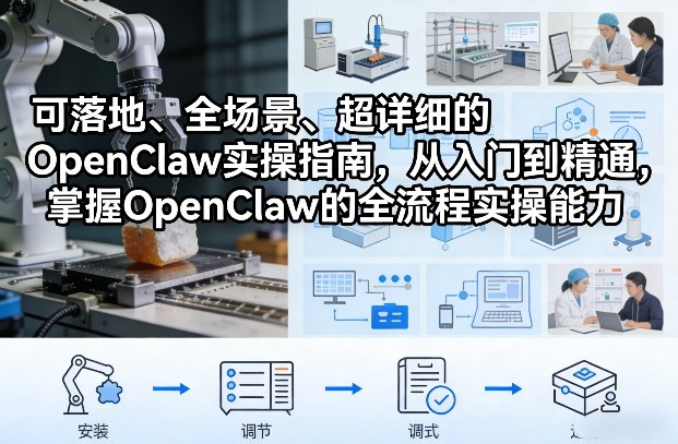 可落地、全场景、超详细的OpenClaw实操指南，从入门到精通，掌握OpenClaw的全流程实操能力-副业资源站