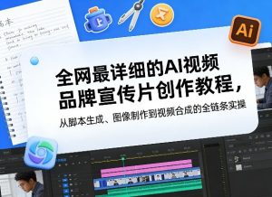 全网最详细的AI视频品牌宣传片创作教程，从脚本生成、图像制作到视频合成的全链条实操-副业资源站
