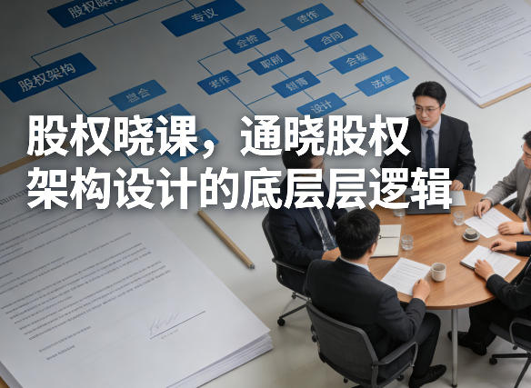 股权晓课，通晓股权架构设计的底层逻辑-副业资源站