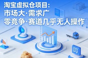 淘宝虚拟仓项目,市场大,需求广,零竞争,赛道几乎没人操作-副业资源站