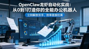 OpenClaw龙虾自动化实战:从0到1打造你的全能办公机器人,立刻解放双手,效率直接拉满-副业资源站