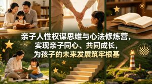 亲子人性权谋思维与心法修炼营，实现亲子同心、共同成长，为孩子的未来发展筑牢根基【音频】-副业资源站