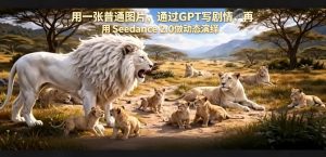 用一张普通图片，通过GPT写剧情，再用Seedance 2.0做动态演绎，居然能生成迪士尼风格搞笑动画-副业资源站