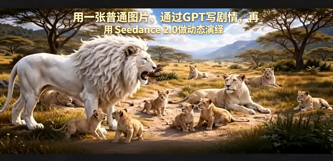 用一张普通图片，通过GPT写剧情，再用Seedance 2.0做动态演绎，居然能生成迪士尼风格搞笑动画-副业资源站