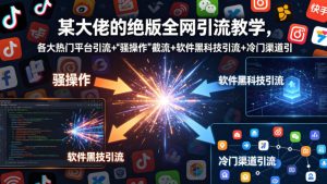 某大佬的绝版全网引流教学，各大热门平台引流+”骚操作”截流+软件黑科技引流+冷门渠道引流等-副业资源站