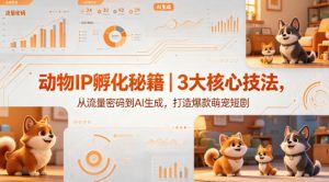 动物IP孵化秘籍｜3大核心技法，从流量密码到AI生成，打造爆款萌宠短剧-副业资源站