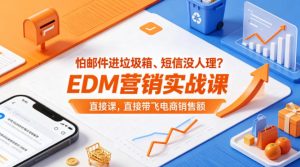 怕邮件进垃圾箱、短信没人理？EDM营销实战课，直接带飞电商销售额【原创双语字幕】-副业资源站