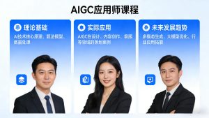 AIGC应用师课程，覆盖了AI技术的理论基础、实际应用、以及未来发展趋势-副业资源站