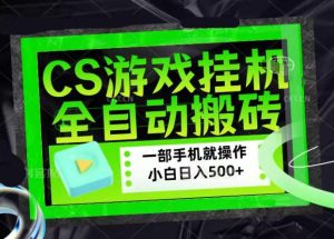 CSGO游戏挂G捡漏搬砖，超稳定的项目，带领1000+小白实现日入500+，数据可视频验证【揭秘】-副业资源站