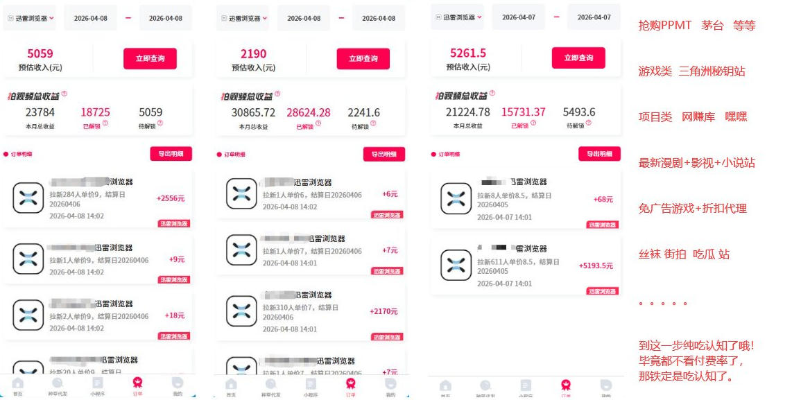 迅雷浏览器项目2.0_拆个大佬周1W的打法-副业资源站