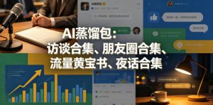 AI蒸馏包：访谈合集、朋友圈合集、流量黄宝书、夜话合集【文档】-副业资源站