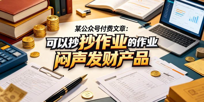 某公众号付费文章：可以抄作业的闷声发财产品-副业资源站