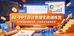 AI+PPT设计变现实战训练营，从0基础到接单变现，让你的才华直接变现-副业资源站