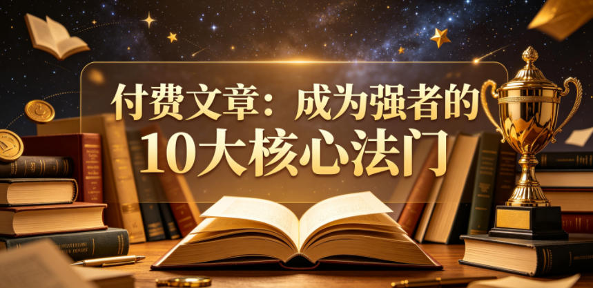付费文章：成为强者的10大核心法门-副业资源站