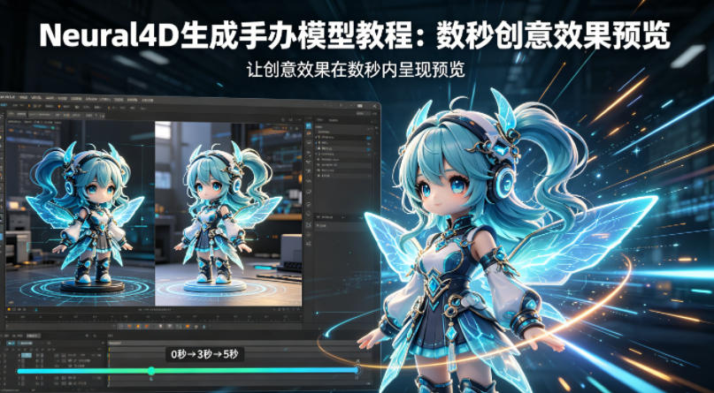 Neural4D生成手办模型教程，让创意效果在数秒内呈现预览-副业资源站