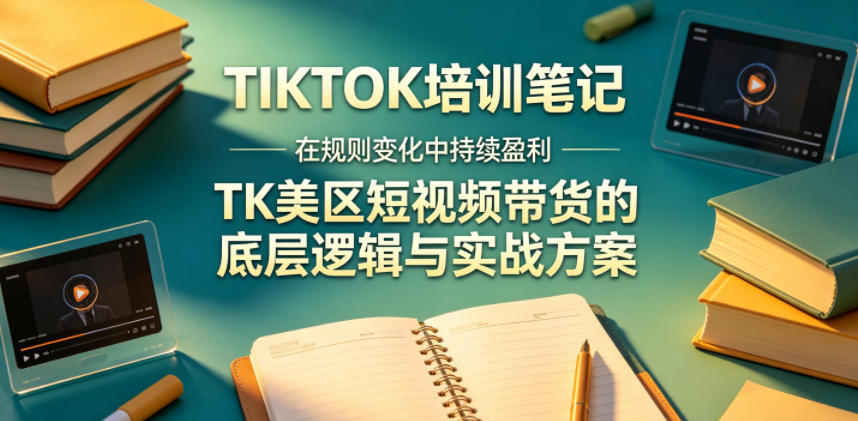 视界跨境TIKTOK4月17培训笔记，在规则变化中持续盈利，TK美区短视频带货的底层逻辑与实战方案【文档】-副业资源站
