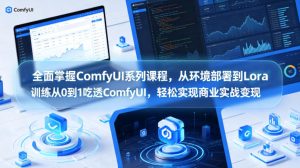 全面掌握ComfyUI系列课程，从环境部署到Lora训练从0到1吃透ComfyUI，轻松实现商业实战变现-副业资源站