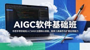 AIGC软件基础班，手把手带你轻松入门AIGC出图核心技能，稳拿工具操作与扩展应用能力-副业资源站