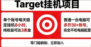 海外平台Target商品浏览曝光，24小时运行无需人工值守，日收益100美刀+电脑可多开【揭秘】-副业资源站