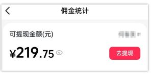 AI图文带货项目，操作2周卖出37件，已结算佣金219-副业资源站