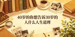 公众号付费文章：40岁的你想告诉30岁的人什么人生道理？-副业资源站