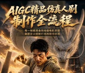AIGC精品仿真人剧豢龙人全流程制作解析2026，国风仿真人创作+打斗剧情+人设编排，一站式AI短剧入门-副业资源站