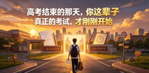 付费文章:高考结束的那天,你这辈子真正的考试,才刚刚开始-副业资源站