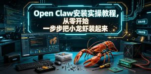 Open Claw安装实操教程,从零开始一步步一步步把小龙虾装起来-副业资源站