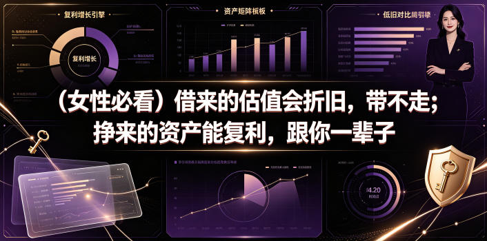 付费文章：（女性必看）借来的估值会折旧，带不走；挣来的资产能复利，跟你一辈子-副业资源站