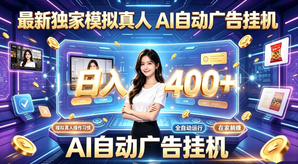 最新独家模拟真人，AI自动挂号挂G，日入400+，全程全自动运行，无需人工【揭秘】-副业资源站