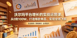 沃尔玛平台增长的实战运营课,从0到100W,打造爆款单品,实现业绩飞跃-副业资源站
