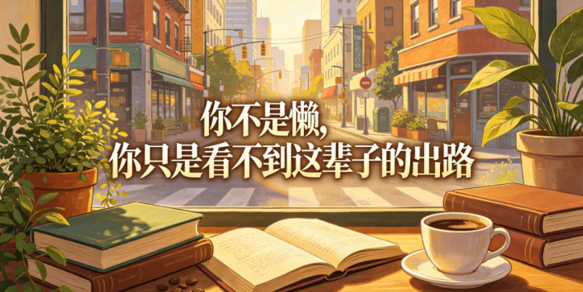 付费文章：你不是懒，你只是看不到这辈子的出路-副业资源站