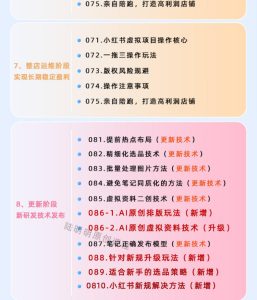 小红书虚拟项目特训班9.0，AI原创PPT技术全跑通，单品单店月纯利润几个W-副业资源站
