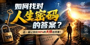 付费文章：如何找对人生密码的答案？这一篇让你比90%的大师还厉害！-副业资源站