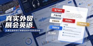 真实外贸展会英语，广交会外贸口语听力突击课程【音频】-副业资源站