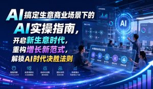 AI搞定生意商业场景下的AI实操指南，开启新生意时代，重构增长新范式，解锁AI时代决胜法则【文档】-副业资源站