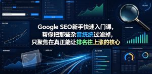 Google SEO新手快速入门课，帮你把那些杂音统统过滤掉，只聚焦在真正能让排名往上涨的核心动作【原创双语字幕】-副业资源站