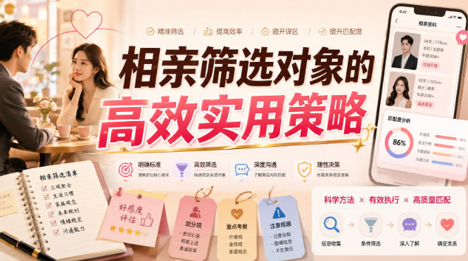 付费文章：相亲筛选对象的高效实用策略-副业资源站